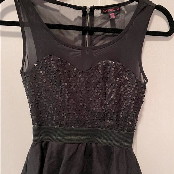 LED Peplum Style Dress-Imported-Black - Picture 1 of 5